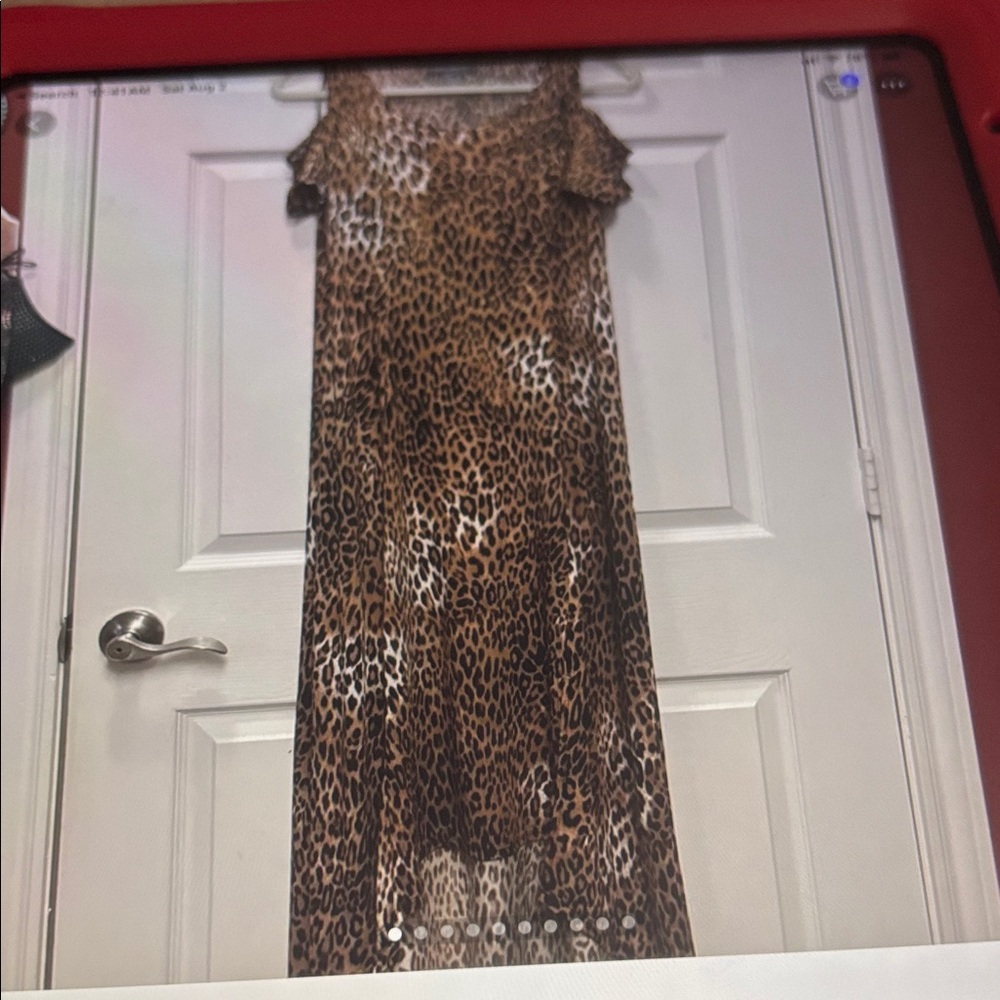 Leopard Print Maxi Dress